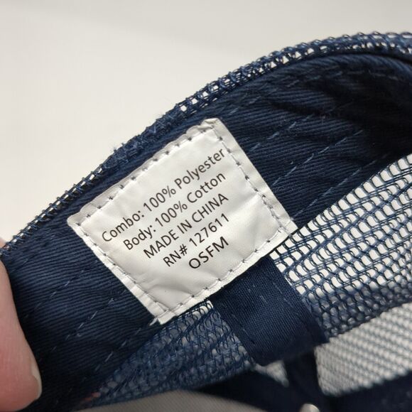 Tractor Supply Co Since 1938 Snapback Trucker Hat Blue OS Adjustable Mesh Back - Picture 8 of 8